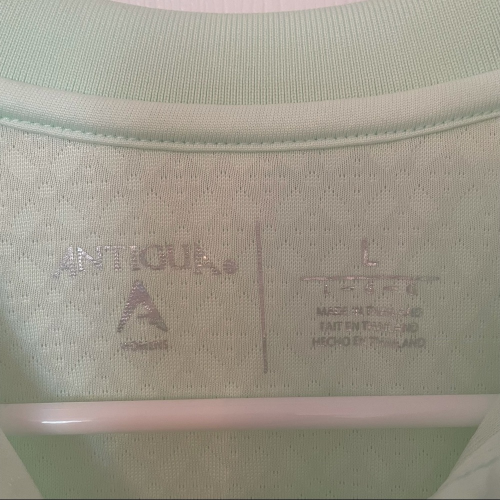 Mint Green Women’s Sleeveless Golf Collared Polo - Picture 3 of 5